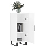 VidaXL Dressoir 34,5x34x90 cm bewerkt hout hoogglans wit