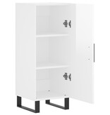 VidaXL Dressoir 34,5x34x90 cm bewerkt hout hoogglans wit