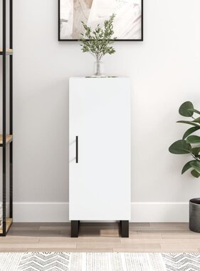 VidaXL Dressoir 34,5x34x90 cm bewerkt hout wit