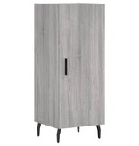 VidaXL Dressoir 34,5x34x90 cm bewerkt hout grijs sonoma eikenkleurig