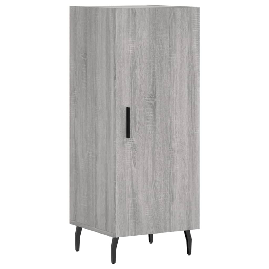 VidaXL Dressoir 34,5x34x90 cm bewerkt hout grijs sonoma eikenkleurig
