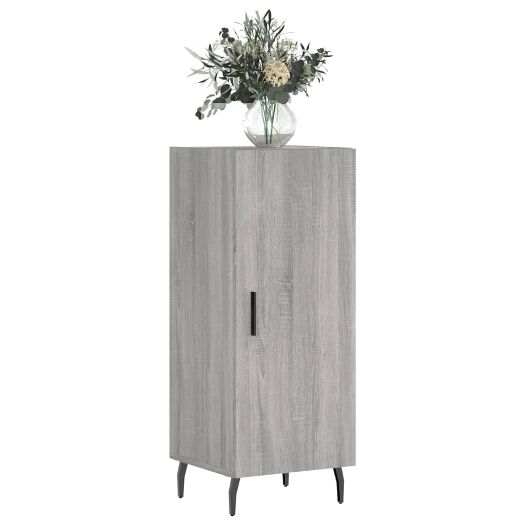 VidaXL Dressoir 34,5x34x90 cm bewerkt hout grijs sonoma eikenkleurig
