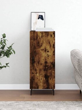 VidaXL Dressoir 34,5x34x90 cm bewerkt hout gerookt eiken