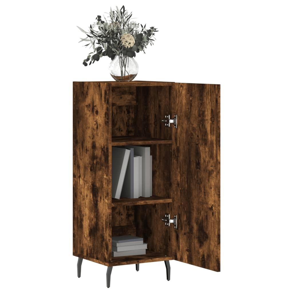 VidaXL Dressoir 34,5x34x90 cm bewerkt hout gerookt eiken