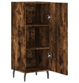 VidaXL Dressoir 34,5x34x90 cm bewerkt hout gerookt eiken