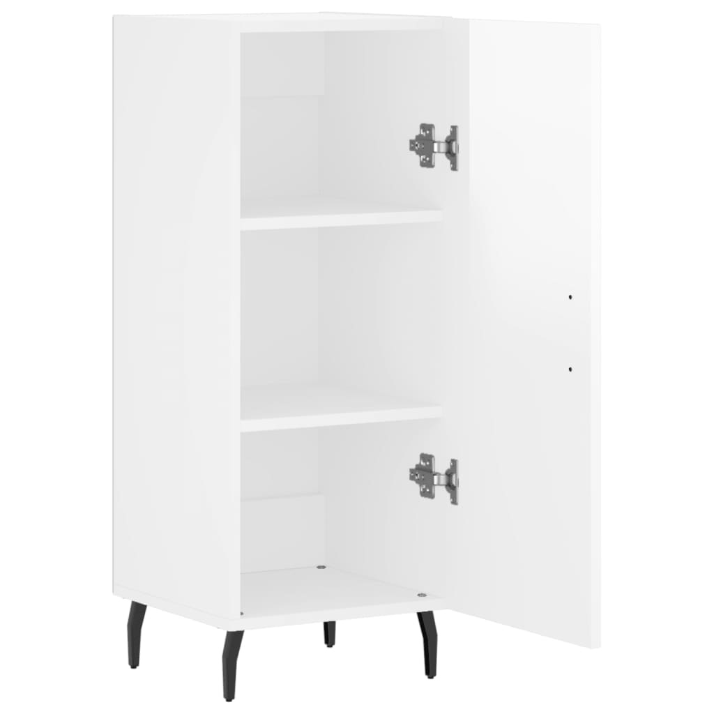 VidaXL Dressoir 34,5x34x90 cm bewerkt hout hoogglans wit