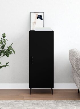 VidaXL Dressoir 34,5x34x90 cm bewerkt hout zwart