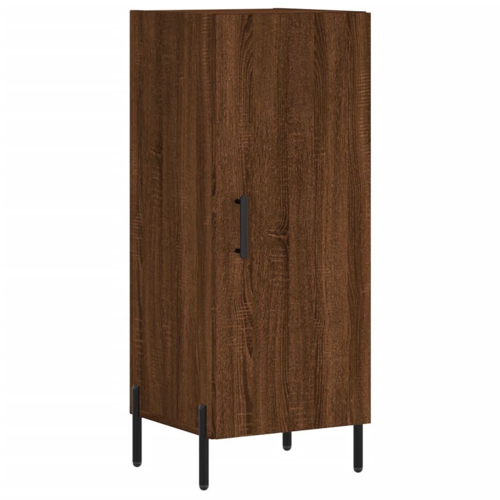 VidaXL Dressoir 34,5x34x90 cm bewerkt hout bruineikenkleurig