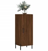 VidaXL Dressoir 34,5x34x90 cm bewerkt hout bruineikenkleurig