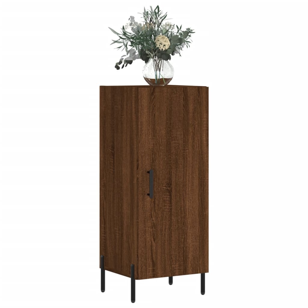 VidaXL Dressoir 34,5x34x90 cm bewerkt hout bruineikenkleurig