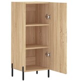VidaXL Dressoir 34,5x34x90 cm bewerkt hout sonoma eiken