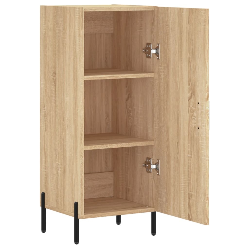 VidaXL Dressoir 34,5x34x90 cm bewerkt hout sonoma eiken