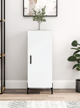 VidaXL Dressoir 34,5x34x90 cm bewerkt hout wit