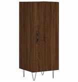 VidaXL Dressoir 34,5x34x90 cm bewerkt hout bruineikenkleurig