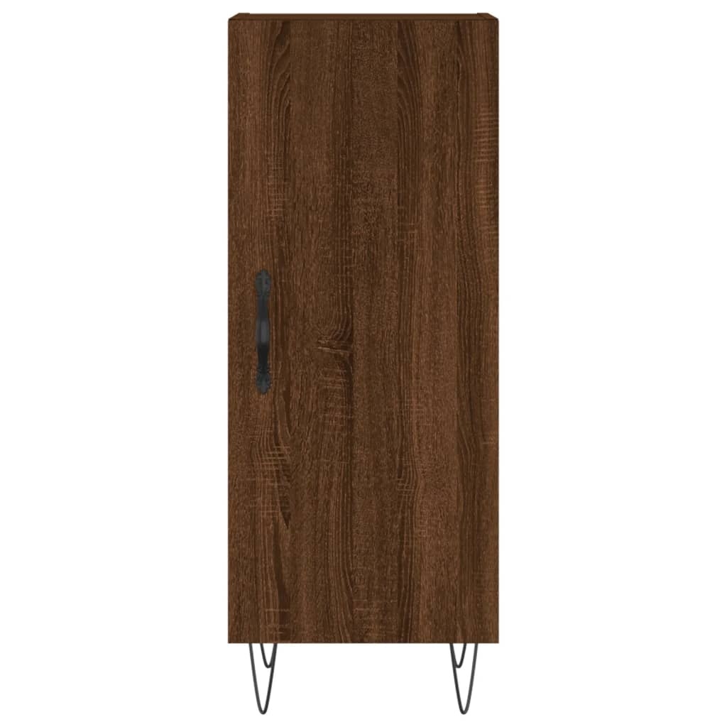 VidaXL Dressoir 34,5x34x90 cm bewerkt hout bruineikenkleurig