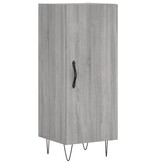 VidaXL Dressoir 34,5x34x90 cm bewerkt hout grijs sonoma eikenkleurig