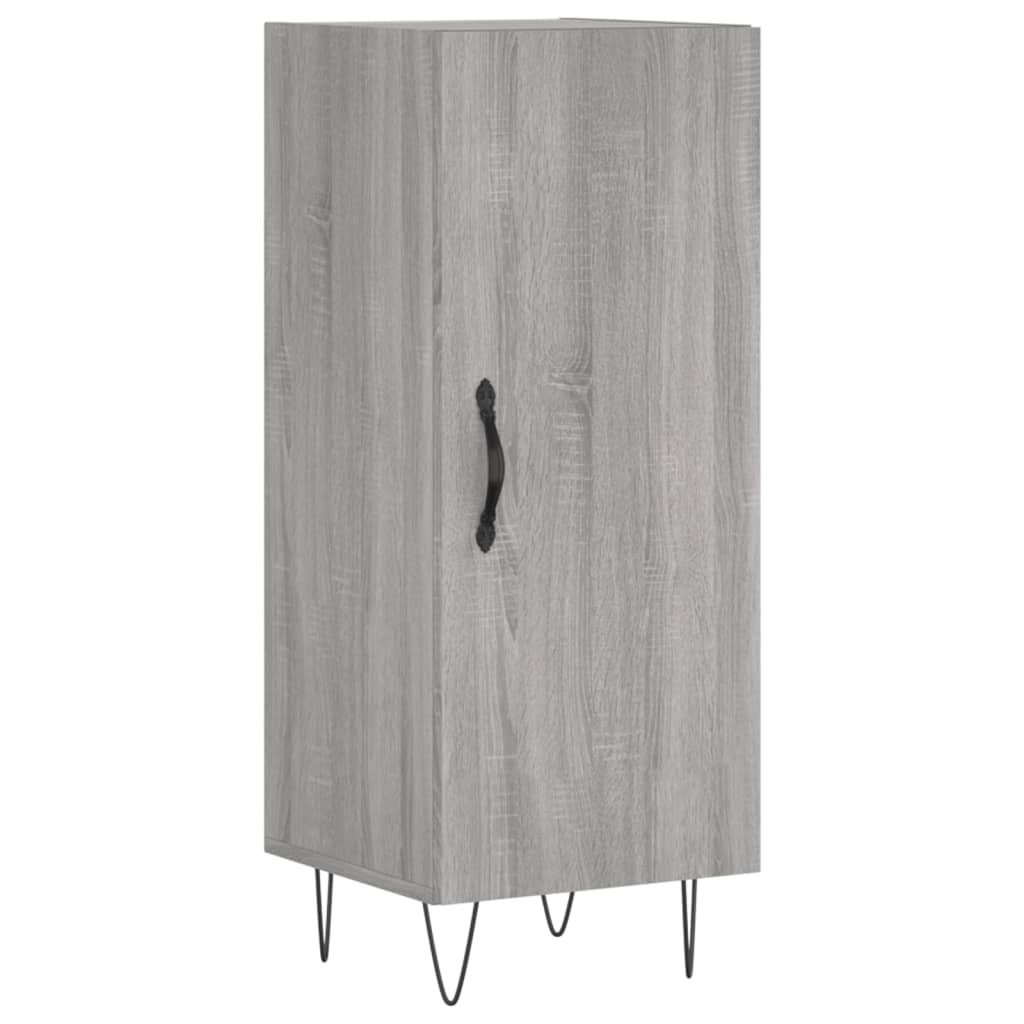 VidaXL Dressoir 34,5x34x90 cm bewerkt hout grijs sonoma eikenkleurig