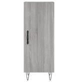 VidaXL Dressoir 34,5x34x90 cm bewerkt hout grijs sonoma eikenkleurig