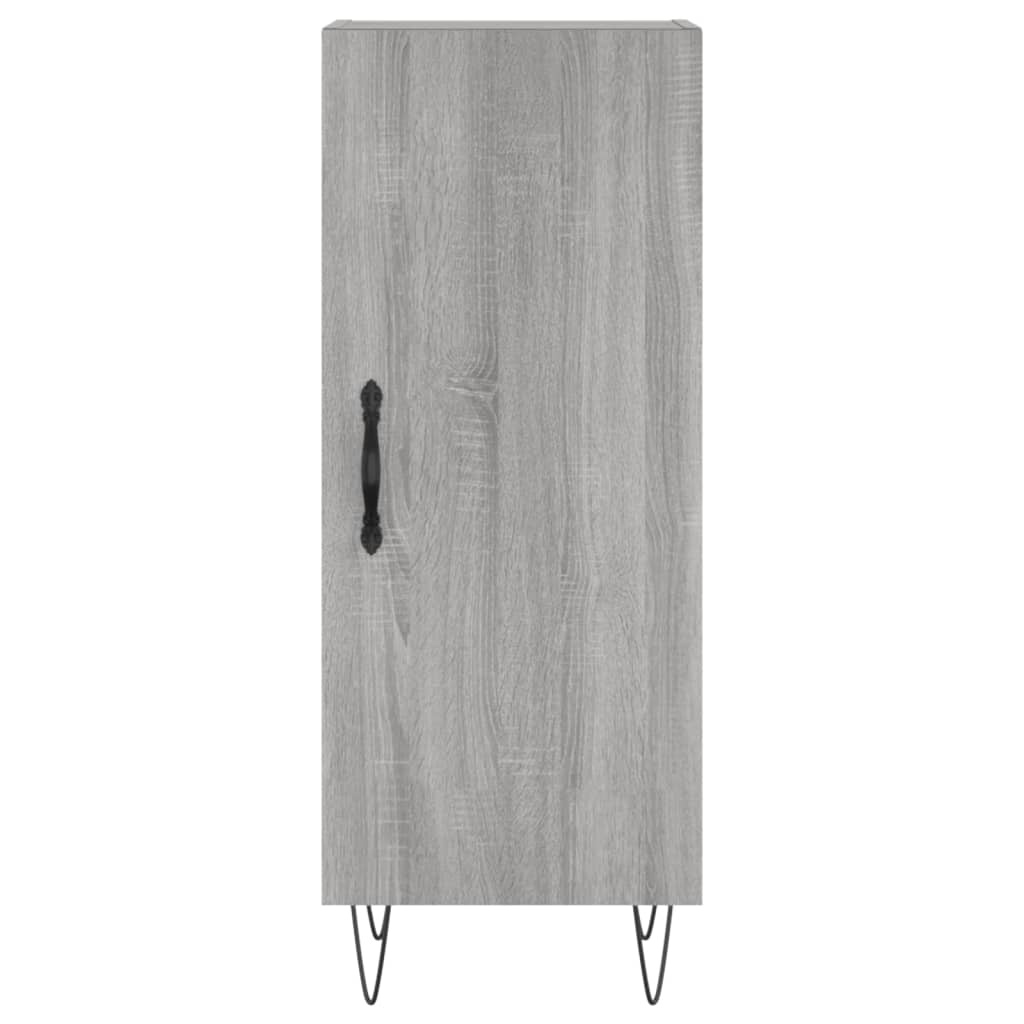 VidaXL Dressoir 34,5x34x90 cm bewerkt hout grijs sonoma eikenkleurig
