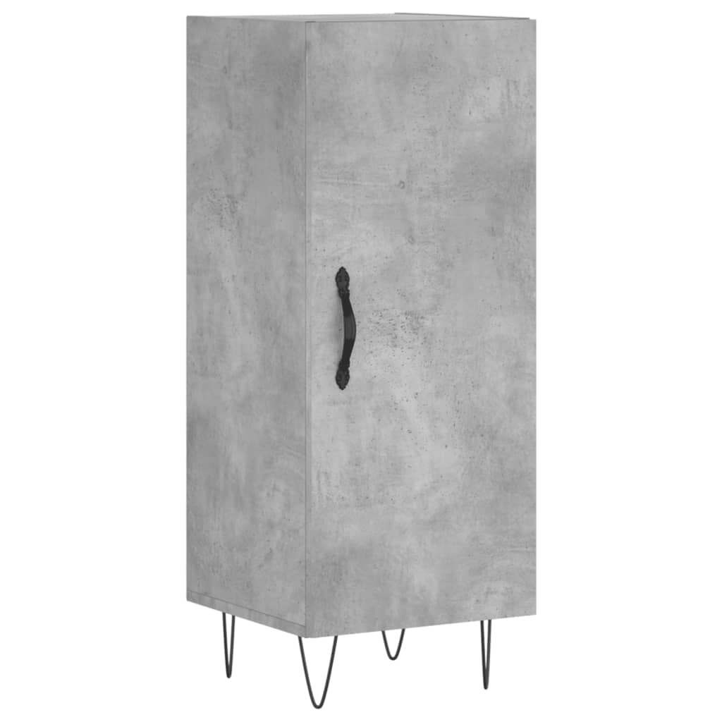 VidaXL Dressoir 34,5x34x90 cm bewerkt hout betongrijs