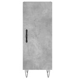 VidaXL Dressoir 34,5x34x90 cm bewerkt hout betongrijs