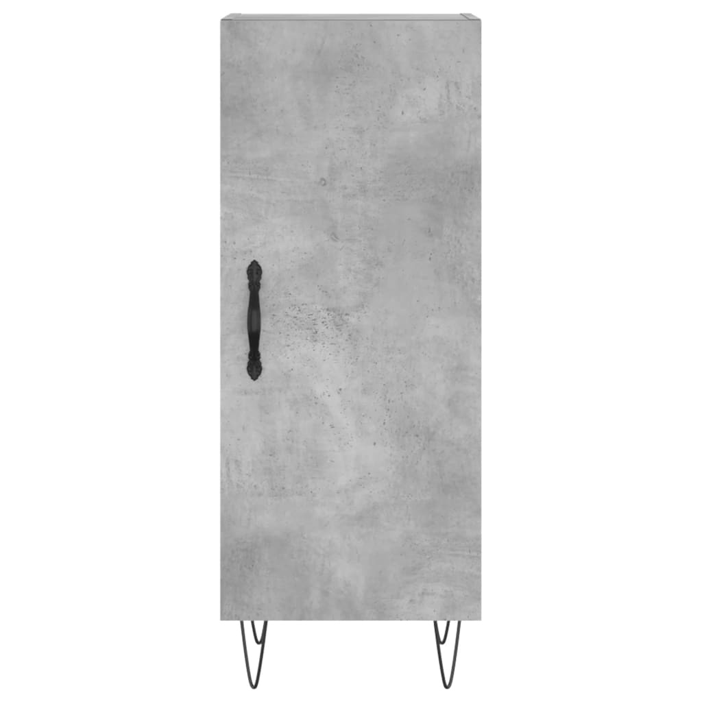 VidaXL Dressoir 34,5x34x90 cm bewerkt hout betongrijs