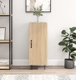 VidaXL Dressoir 34,5x34x90 cm bewerkt hout sonoma eiken