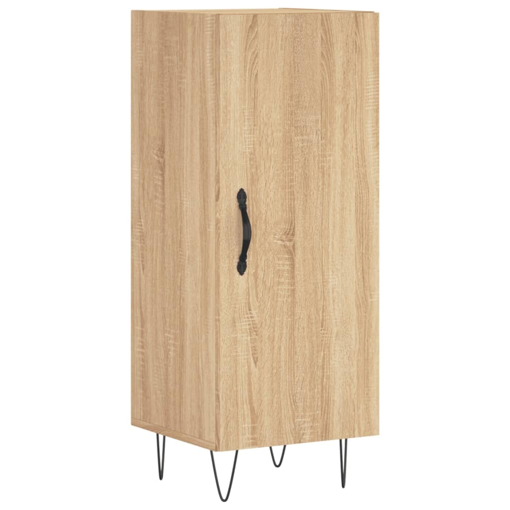 VidaXL Dressoir 34,5x34x90 cm bewerkt hout sonoma eiken