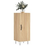 VidaXL Dressoir 34,5x34x90 cm bewerkt hout sonoma eiken