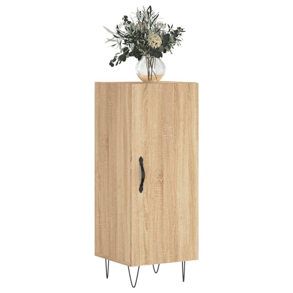 VidaXL Dressoir 34,5x34x90 cm bewerkt hout sonoma eiken