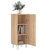 VidaXL Dressoir 34,5x34x90 cm bewerkt hout sonoma eiken