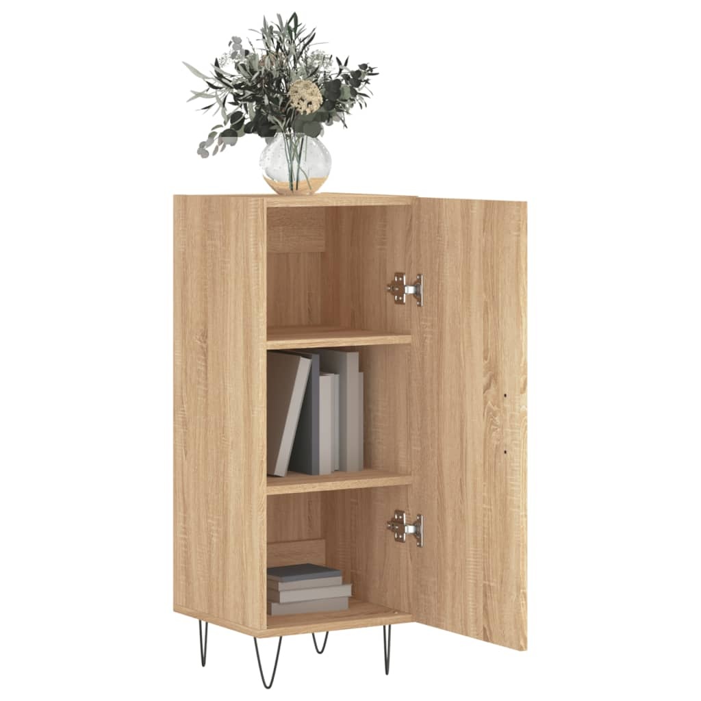 VidaXL Dressoir 34,5x34x90 cm bewerkt hout sonoma eiken