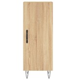 VidaXL Dressoir 34,5x34x90 cm bewerkt hout sonoma eiken