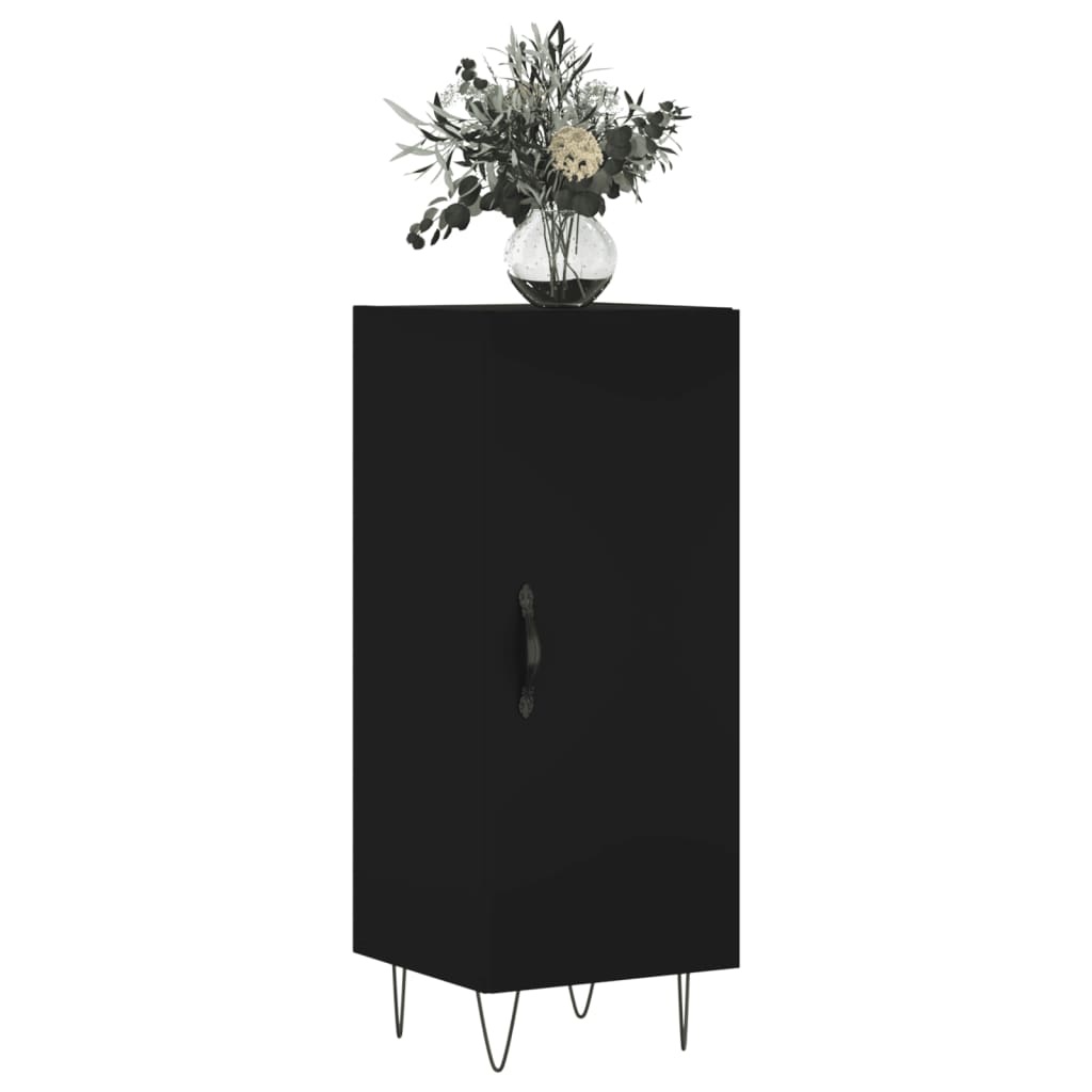 VidaXL Dressoir 34,5x34x90 cm bewerkt hout zwart