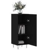 VidaXL Dressoir 34,5x34x90 cm bewerkt hout zwart
