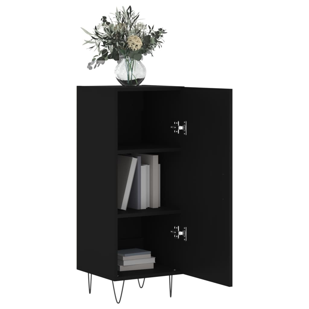 VidaXL Dressoir 34,5x34x90 cm bewerkt hout zwart