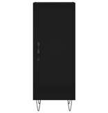 VidaXL Dressoir 34,5x34x90 cm bewerkt hout zwart