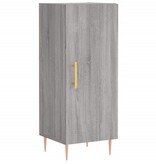 VidaXL Dressoir 34,5x34x90 cm bewerkt hout grijs sonoma eikenkleurig