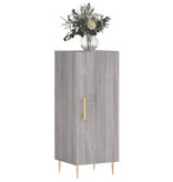 VidaXL Dressoir 34,5x34x90 cm bewerkt hout grijs sonoma eikenkleurig