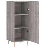VidaXL Dressoir 34,5x34x90 cm bewerkt hout grijs sonoma eikenkleurig