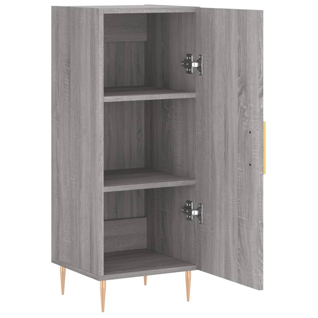 VidaXL Dressoir 34,5x34x90 cm bewerkt hout grijs sonoma eikenkleurig
