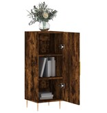 VidaXL Dressoir 34,5x34x90 cm bewerkt hout gerookt eiken