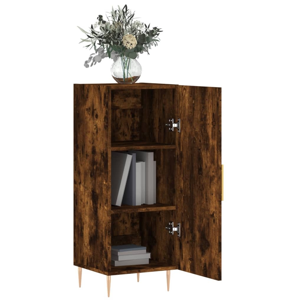 VidaXL Dressoir 34,5x34x90 cm bewerkt hout gerookt eiken