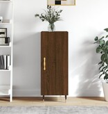 VidaXL Dressoir 34,5x34x90 cm bewerkt hout bruineikenkleurig