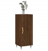 VidaXL Dressoir 34,5x34x90 cm bewerkt hout bruineikenkleurig