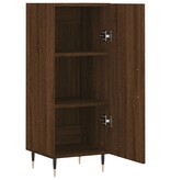 VidaXL Dressoir 34,5x34x90 cm bewerkt hout bruineikenkleurig