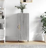 VidaXL Dressoir 34,5x34x90 cm bewerkt hout grijs sonoma eikenkleurig