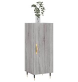 VidaXL Dressoir 34,5x34x90 cm bewerkt hout grijs sonoma eikenkleurig