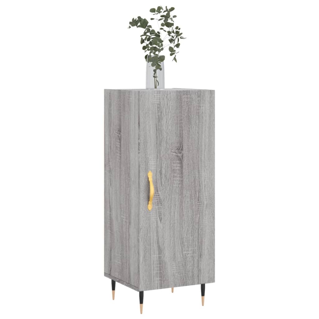 VidaXL Dressoir 34,5x34x90 cm bewerkt hout grijs sonoma eikenkleurig