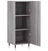 VidaXL Dressoir 34,5x34x90 cm bewerkt hout grijs sonoma eikenkleurig